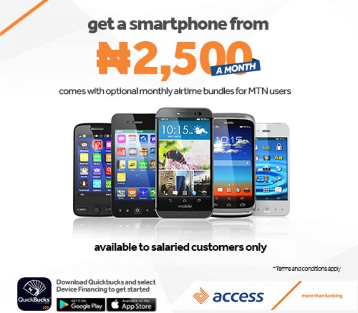 Access Bank Announces the launch of smartphone Device Finance Scheme to Customers