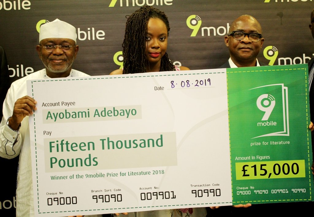 9Mobile announces Nigerian Writer, Ayobami Adebayo, as 2018 9mobile Prize for Literature Winner