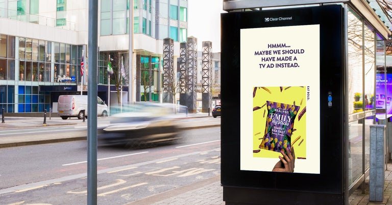 Emily Crisps launched its first outdoor campaign during a lockdown