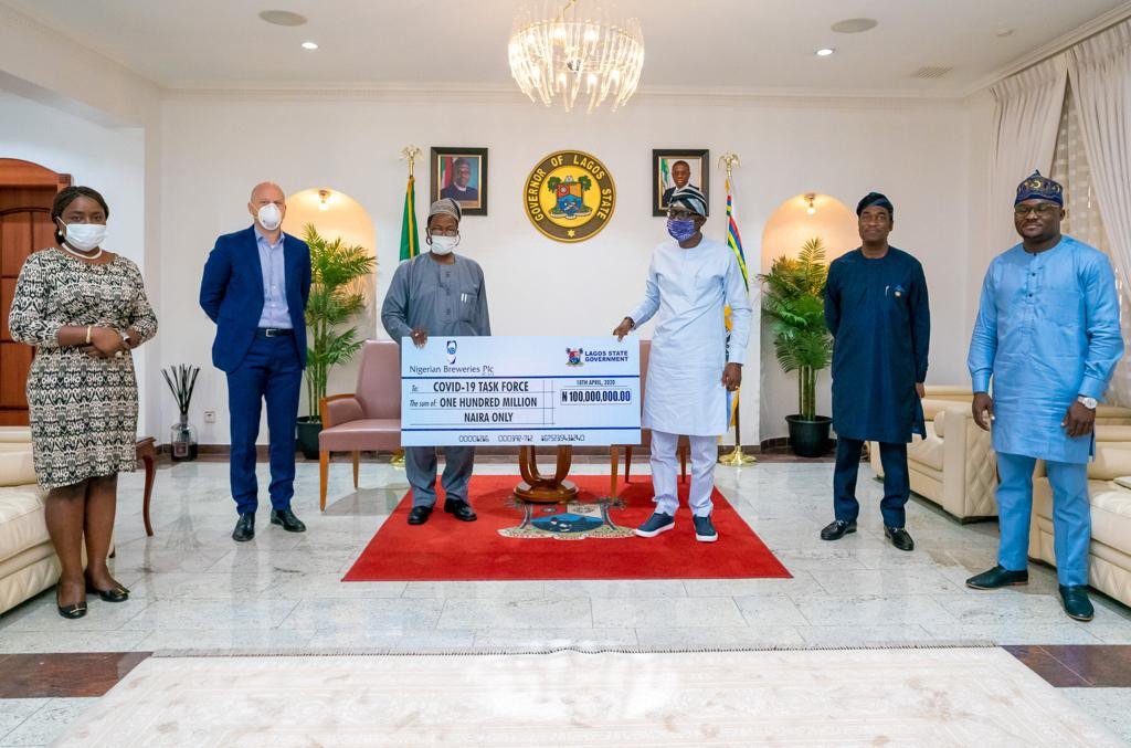 Nigerian Breweries Supports with N600 million for Covid-19 relief