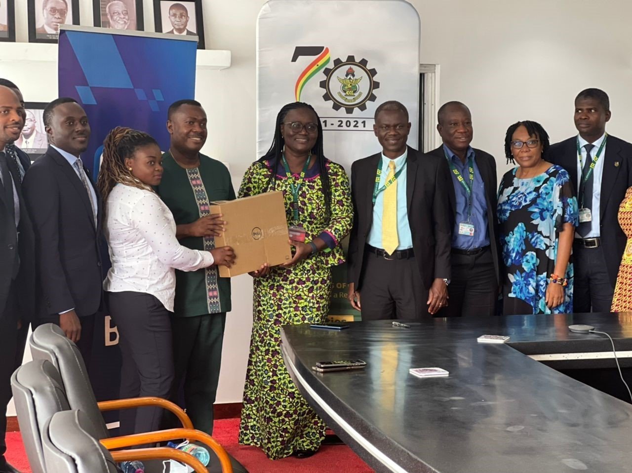Stanbic Bank Ghana donate laptops to needy students
