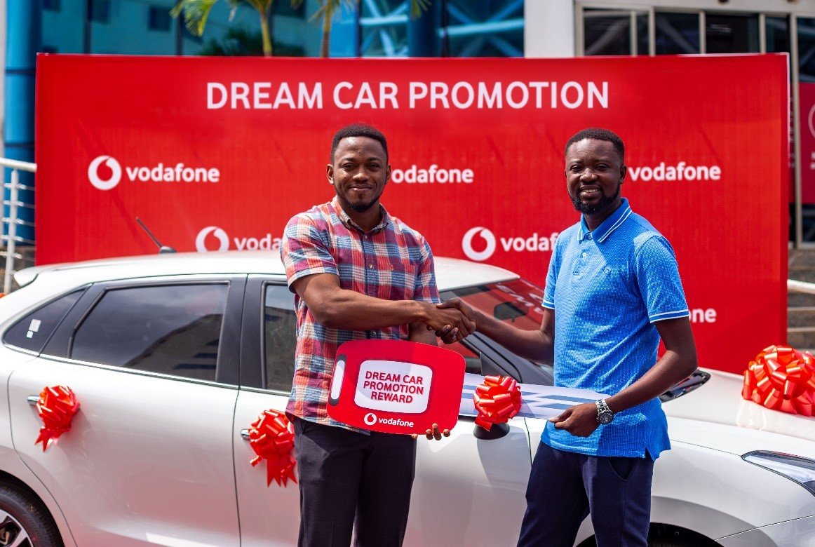 Vodafone Ghana rewards winner of its ‘Dream Car…