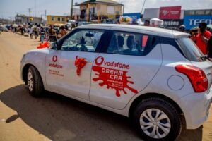 Ghana: Vodafone gifts car, mobile phones, & other…