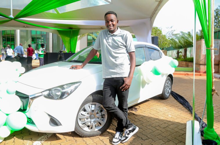 Kenya: Safaricom rewards winner of its ‘Win a Car’ Campaign with a brand-new Mazda Demio