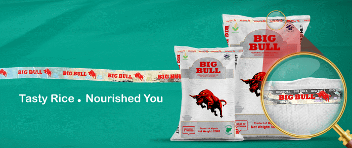 Nigeria: Big Bull Rice Introduces Holographic Seal on its 25kg and 50kg packaging