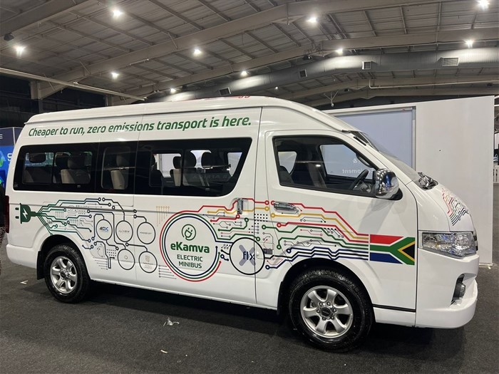 South Africa unveils its first electric minibus taxi