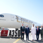 Emirates unveils its first A350 Aircraft