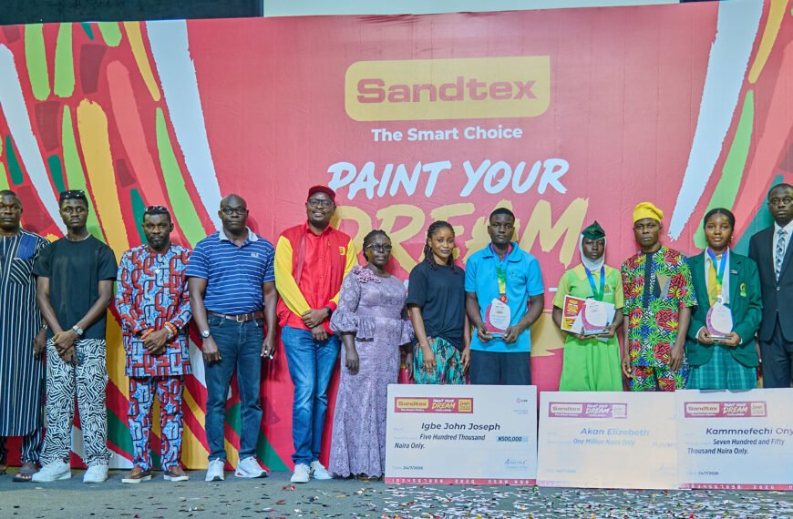 CAP crowns winners of Sandtex Paint Your Dream Challenge in Lagos